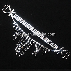 2017 Jewelry Glass Rhinestone Bikini Buckle Bikini Connector For Swimsuit Decorations