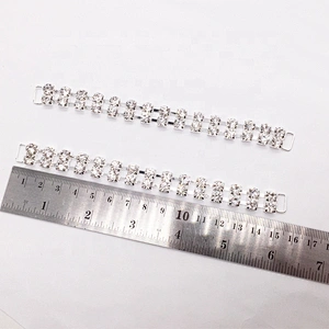 High Quality Korean Rhinestone ss28 Crystal AB Stone Bikini Connector for Swimsuit