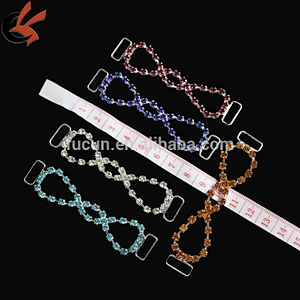 various color infinity rhinestone connector for headband bikini decoration