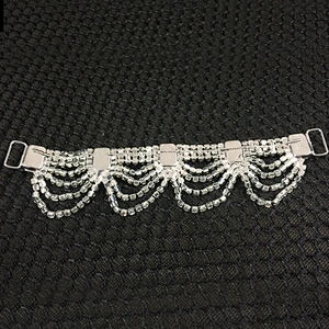 Rhinestone Hanging Buckle Swimwear Stunning Look Metal Chain Connector For Bikini
