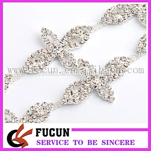 Rhinestone Crystal Wedding Cake Banding Diamond Ribbon Crystal Trim