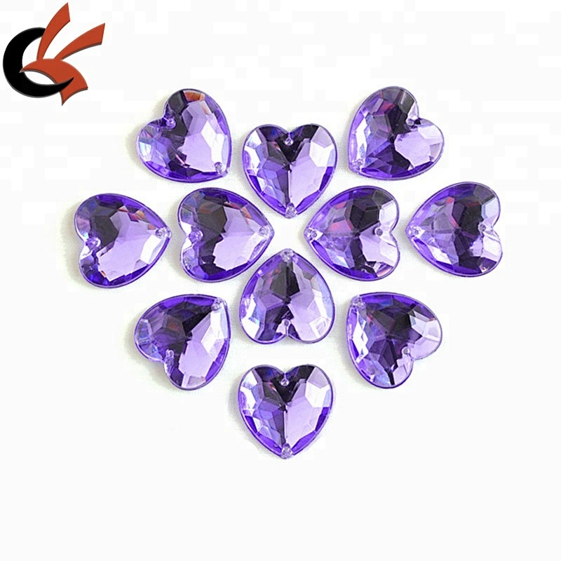 crystal heart shape rhinestone