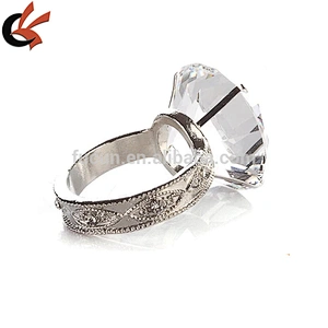 crystal diamond napkin ring for table decoration