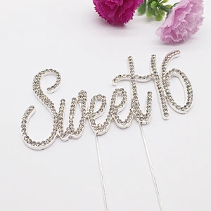 16th birthday party decorations sweet 16 princess birthday cake topper for girls