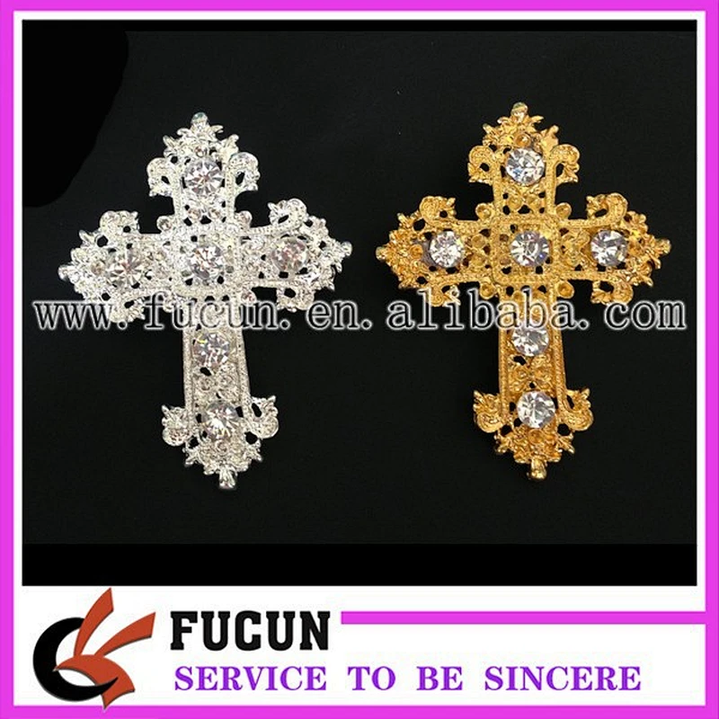 Crystal Cross Cake Topper Rhinestone Cross Cake Topper for Communions or Weddings Tall Cross Cake Topper