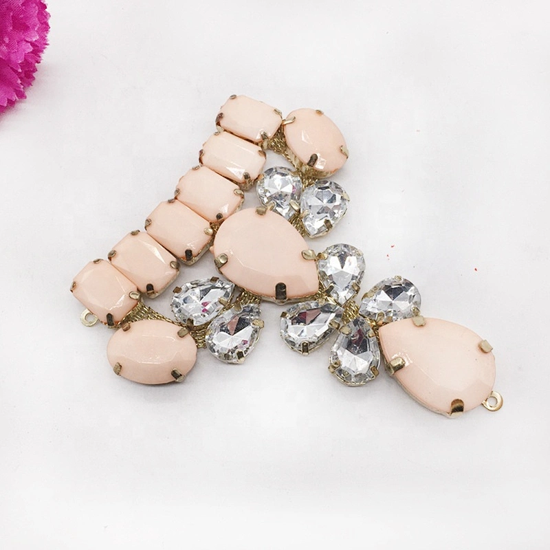 Wholesale fashion sandal jewelry metal acrylic rhinestone crystal shoe clip buckle