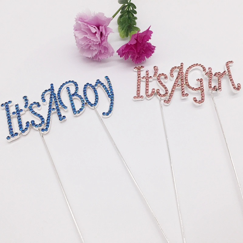 Party decorations customized cake topper supplies it's a boy/it's a girl birthday party cake topper