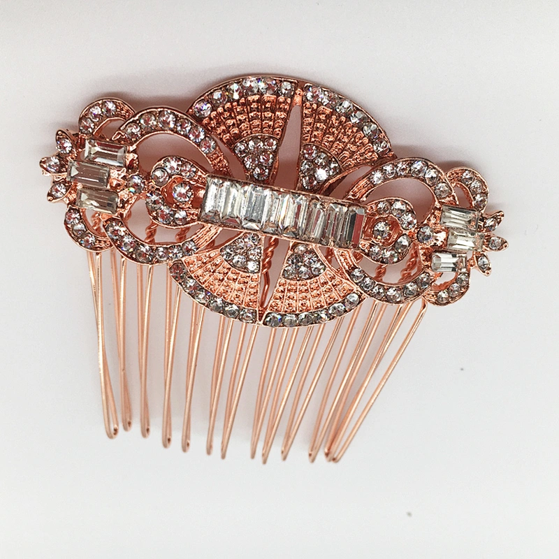 Fashion New design Handmade Wedding Bridal Bride Hair Accessories Flower Crystal Hair Comb