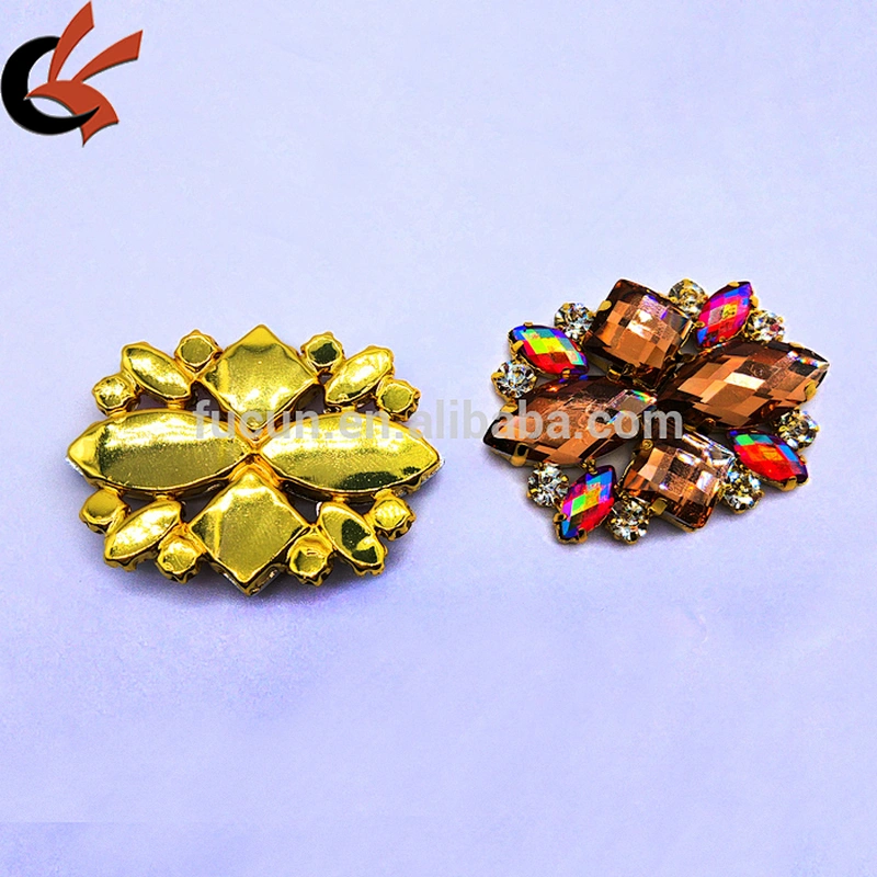 wholesale flatback crystal rhinestone colorful resin shoe clip rhinestone brooch