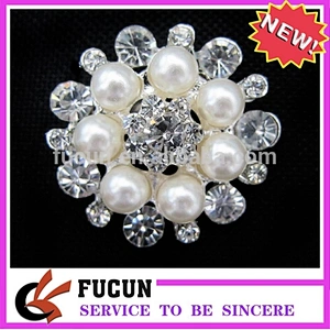 customized small rhinestone button brooch pins for wedding in bulk