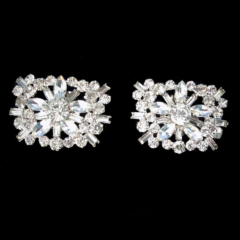 crystal rhinestone bridal shoe clip
