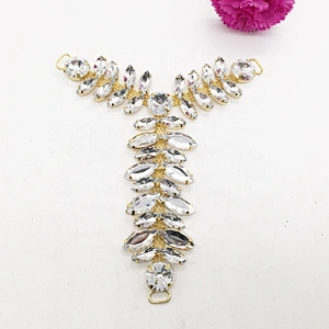 Wholesale sew on acrylic stone crystal flat back diamond rhinestone shoe clip buckle accessories