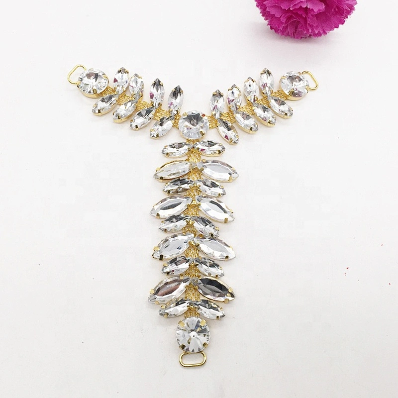 Wholesale sew on acrylic stone crystal flat back diamond rhinestone shoe clip buckle accessories