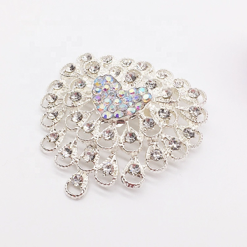 2019 latest fashion lace design brooch electroplating craft women accessory fabric brooches
