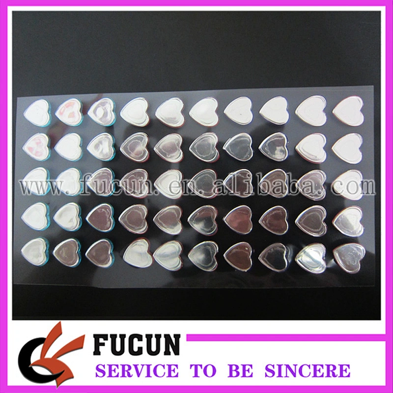 DIY Gem self adhesive stickers/heart shape gem acrylic stickers