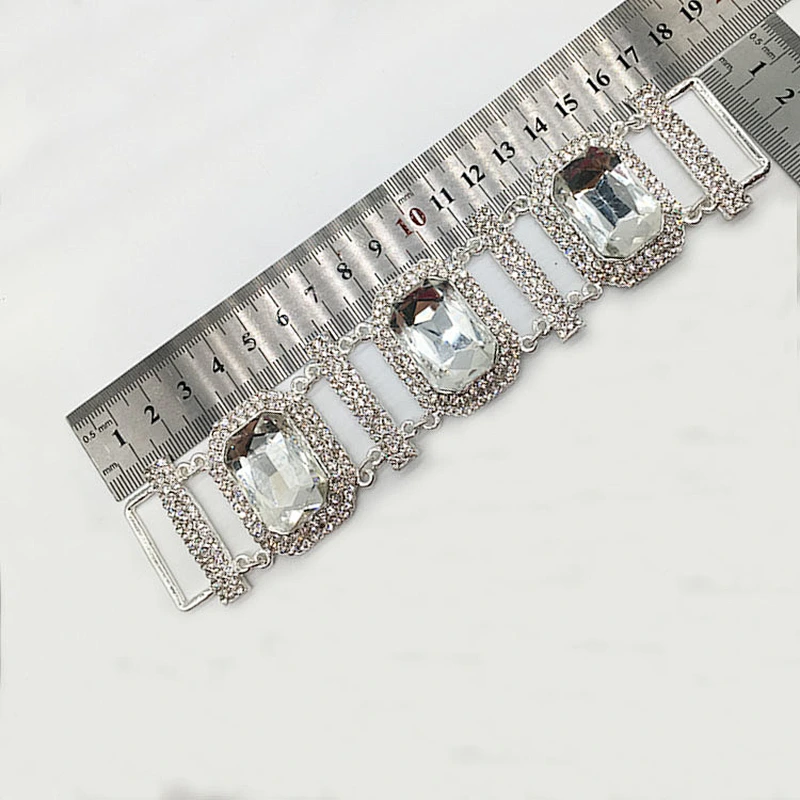 Wholesale Swimwear Rhinestone Diamante  Bikini Connector in buckle
