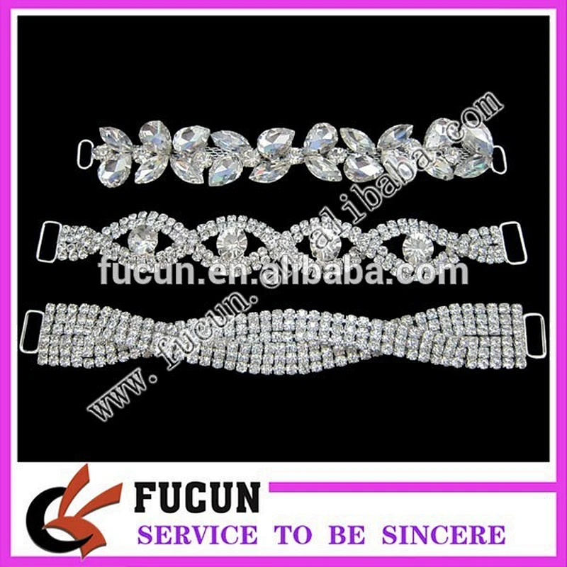 2019 popular new style small rhinestone glass buckle for bikini