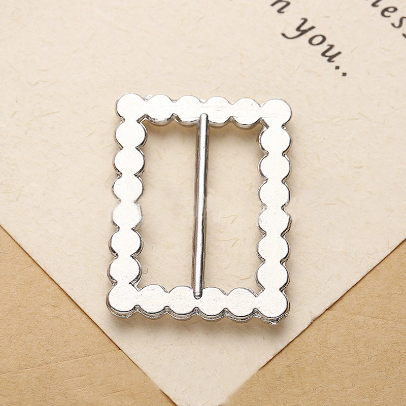 factory wholesale flatback plastic clear slider buckle without rhinestone