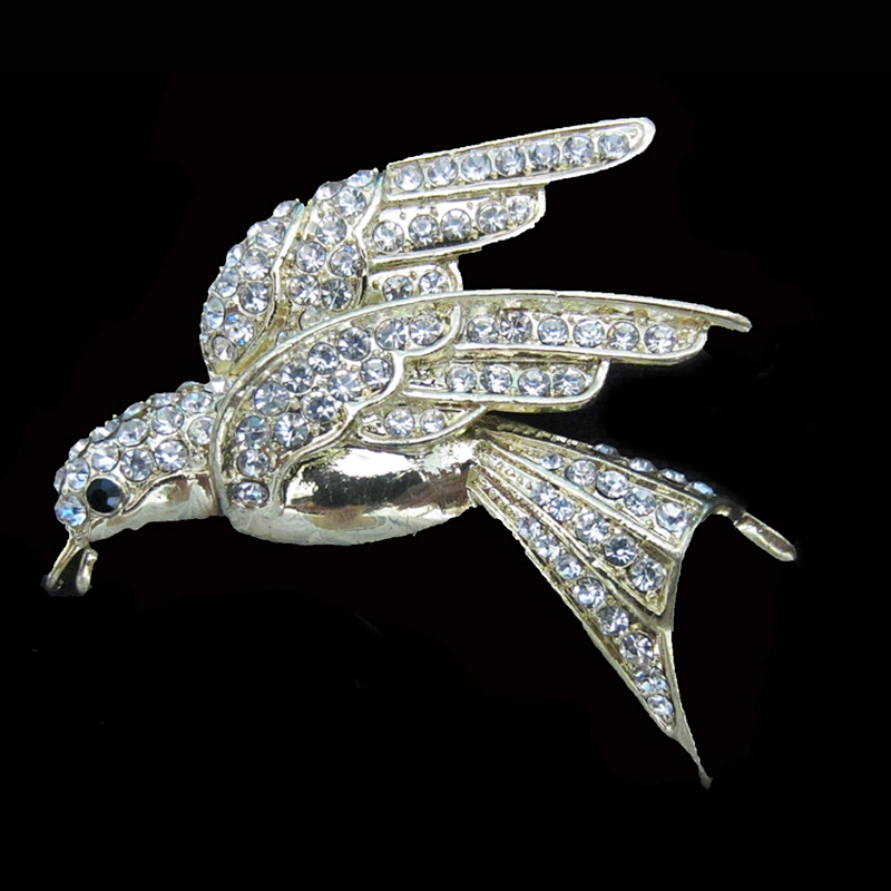 Fashion design unique cutie mouse crystal rhinestone animal brooch wholesale