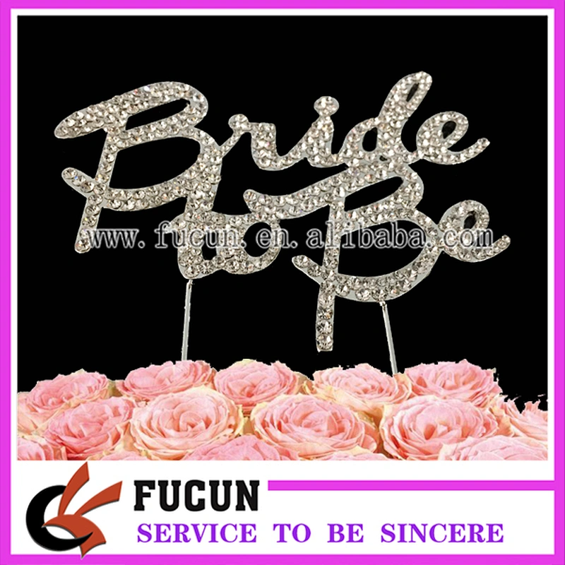 Customize Bride Wedding Party Frozen Lovely Cake Topper Bride-To-Be Wedding Cake Topper