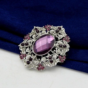 2018 New style Fashion Vintage crystal rhinestone brooch for wedding invitations
