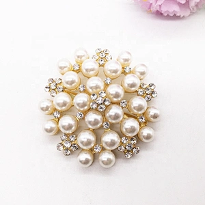 ladies women fancy flower sandal decoration pearl jewelry buckle for shoes