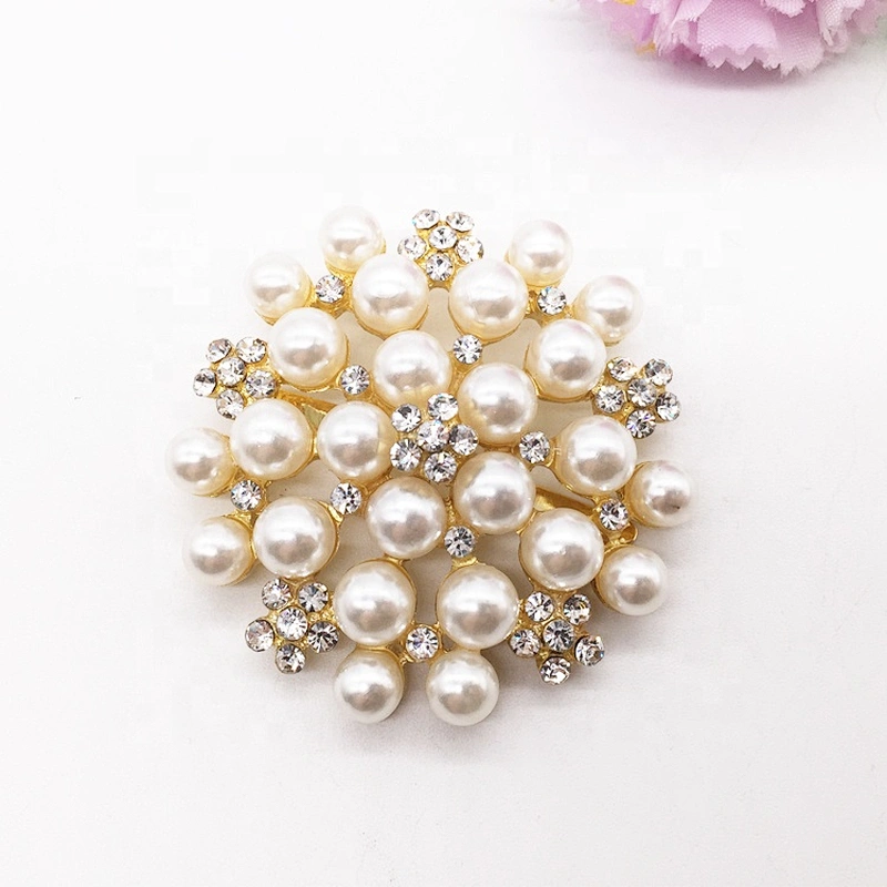 ladies women fancy flower sandal decoration pearl jewelry buckle for shoes