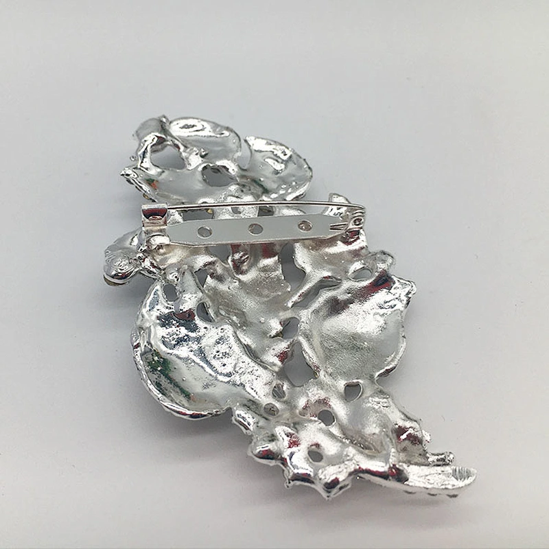 Customized Crystal Rhinestones Wedding Celebration Brooch