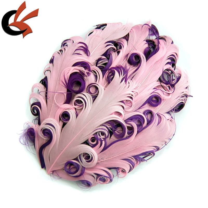 fashion curly colorful feather pads for headbands