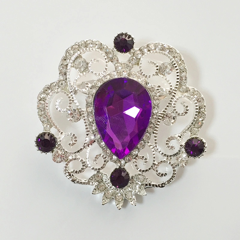 fashionable jewelry bridal invitation decorative brooches wedding crystal vintage brooch