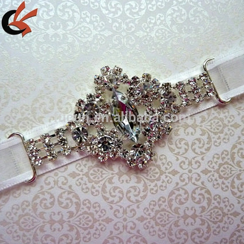fashion rhinestone connector napkin ring for table decoration