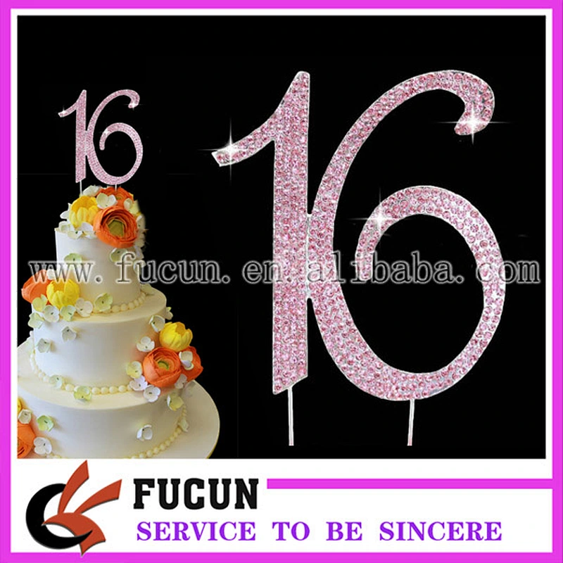 12cm yellow rhinestone gold number 50 for anniversaries cake decoration