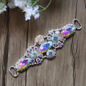 2020 Bikini Competition Jewelry Rhinestones Decoration Crystal AB Rhinestone Swimwear Bikini Connector for sell