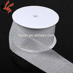 24-Row Transparent Bling Sparkling Diamond Wedding Cake Craft Ribbon