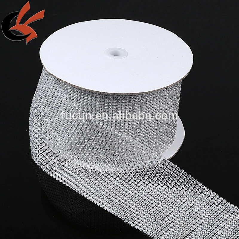 24-Row Transparent Bling Sparkling Diamond Wedding Cake Craft Ribbon