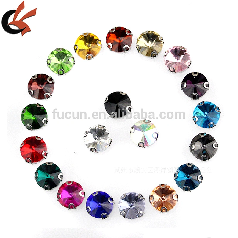 China wholesale teardrop acrylic rhinestone with metal claw