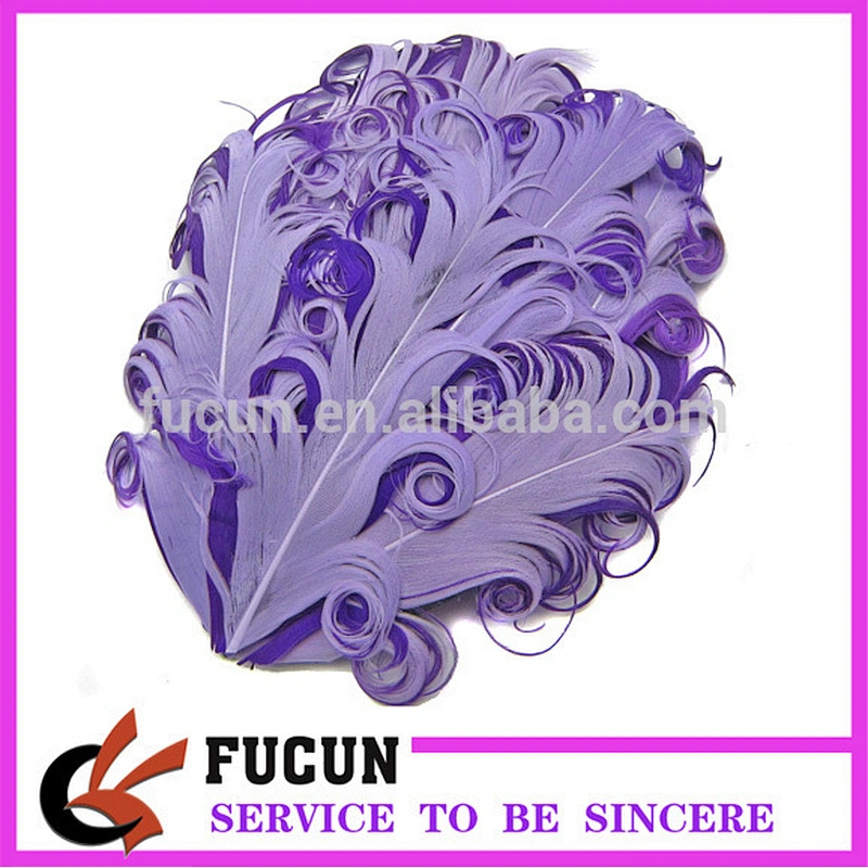 Curly Feather Pad - Headband Hair Accessories Clips Fascinator Wedding Bridal