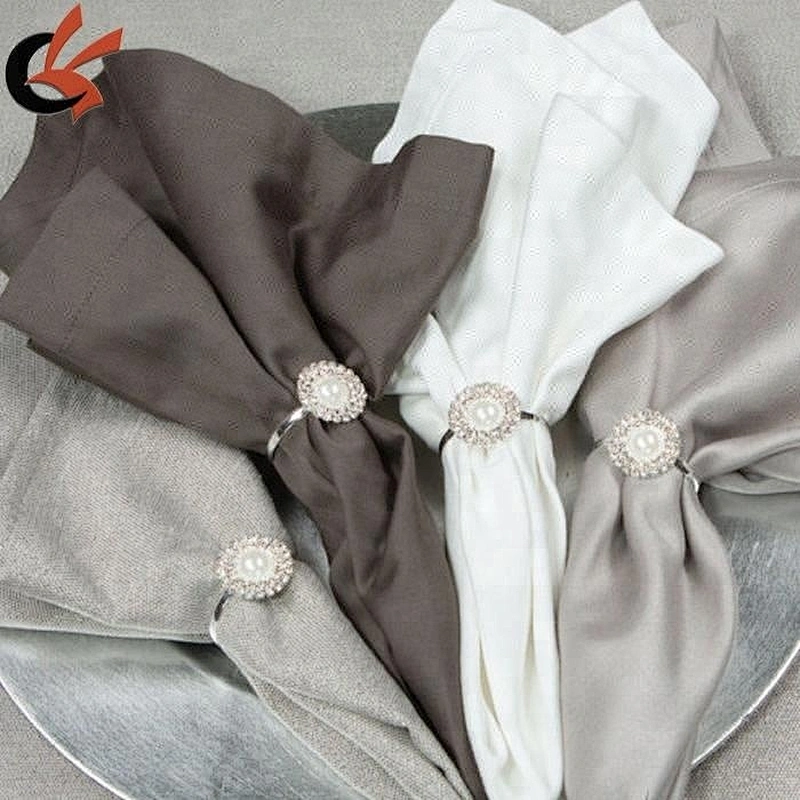 Crystal acrylic napkin ring for Embellishing a Holiday Table or Display