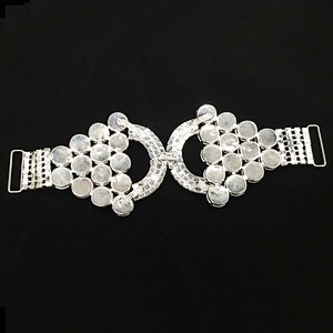 Top selling fashion jewelry metal glass crystal diamond bikini connector