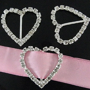 Diamonds wedding decors spandex invitations small rhinestone buckles