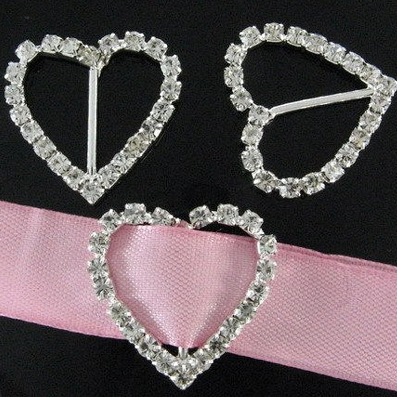 Diamonds wedding decors spandex invitations small rhinestone buckles