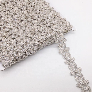 Gorgeous floral headband women rhinestone jewelry hairband chain ornaments bridal trims for wedding