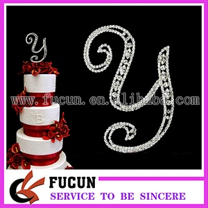 Elegant Rhinestone Crystal Letter 