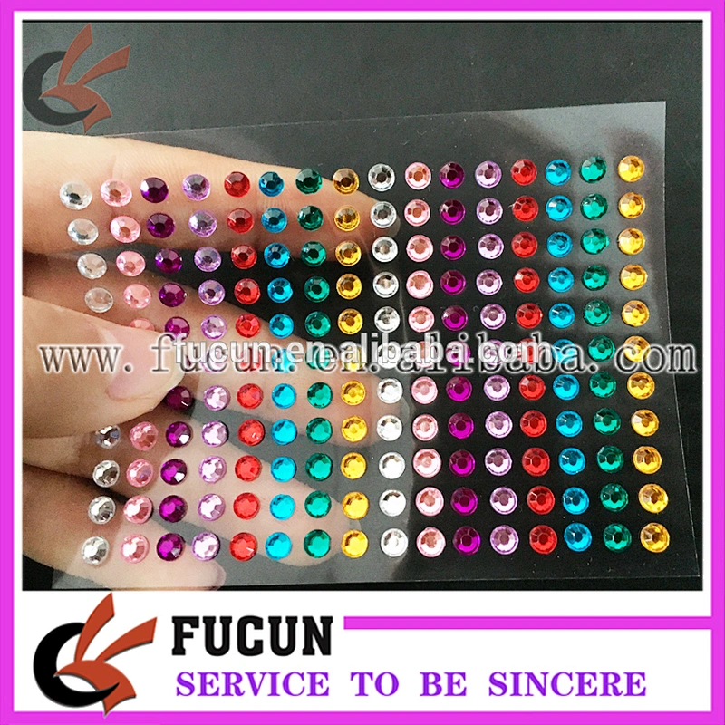 multi gem sticker sheet for Home rhinestone Decoration Use and wall decoration sticker