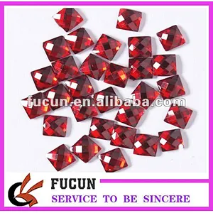 Square acrylic rhinestone with various color