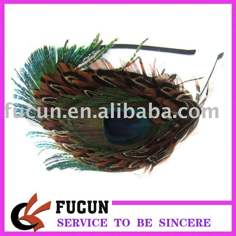 peacock feather headband / hairband