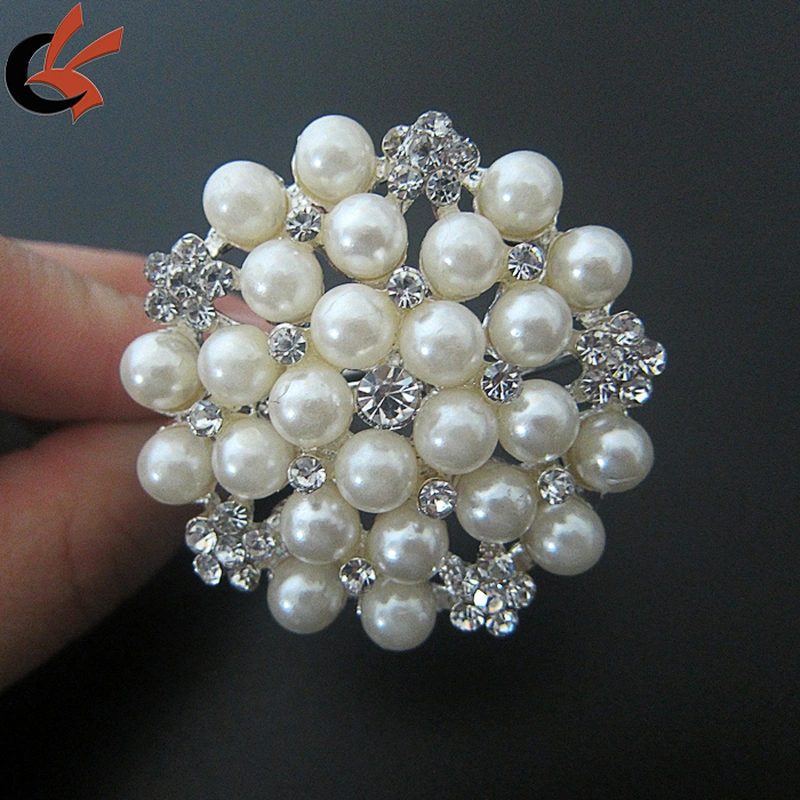 fashion gold rhinestone pearl napkin ring for table decoration