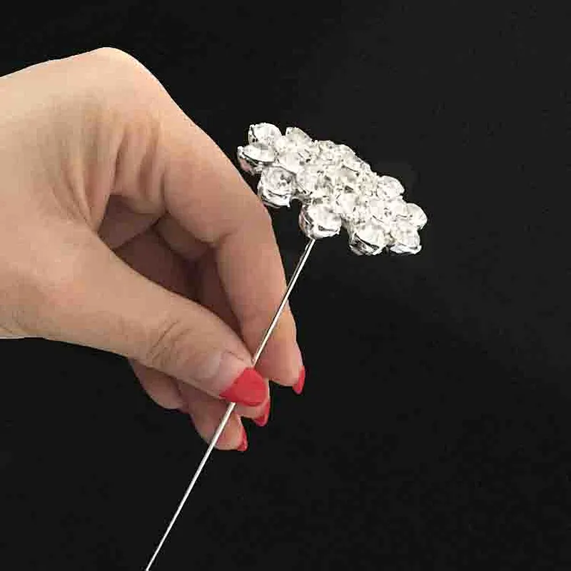 Sparking Rhinestone Wedding Bridal Crystal flower Brooch Pins Bouquet