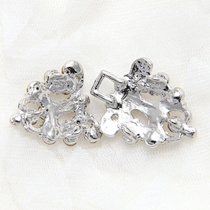 Wedding rhinestone crystal buckle closure clasp alloy crystal garment dress buckles