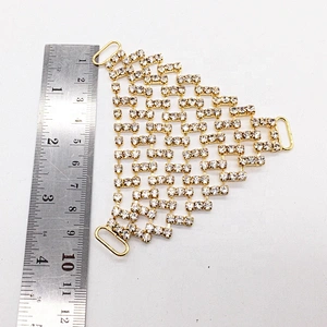 Rhinestone Net Style Crystal Mesh Jewelry Connectors for Bikini